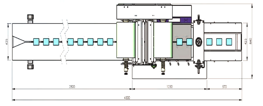 Jumbo Pack Wrapping Machine Drawing